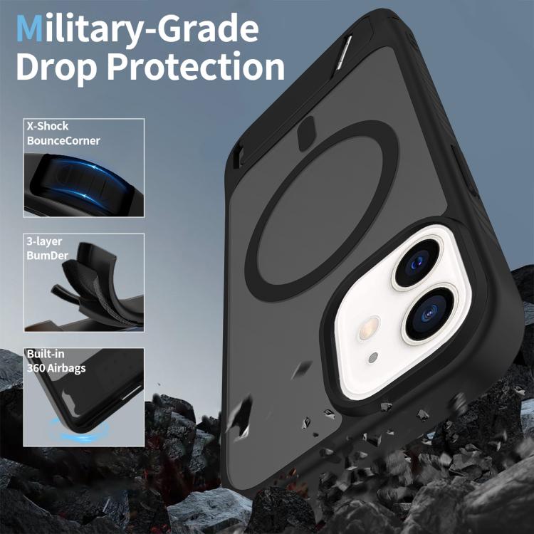 Frosted Holder PC Hybrid TPU MagSafe Phone Case, For iPhone 12, For iPhone 12 Pro Max, For iPhone 12 Pro Apple Accessories engfro5458 More iPhone Cases - APEXEL INDIA - Mobile Lens - Mobile Camera Lens - Cellphone Accessories - Phone Lens - Smartphone Lens
