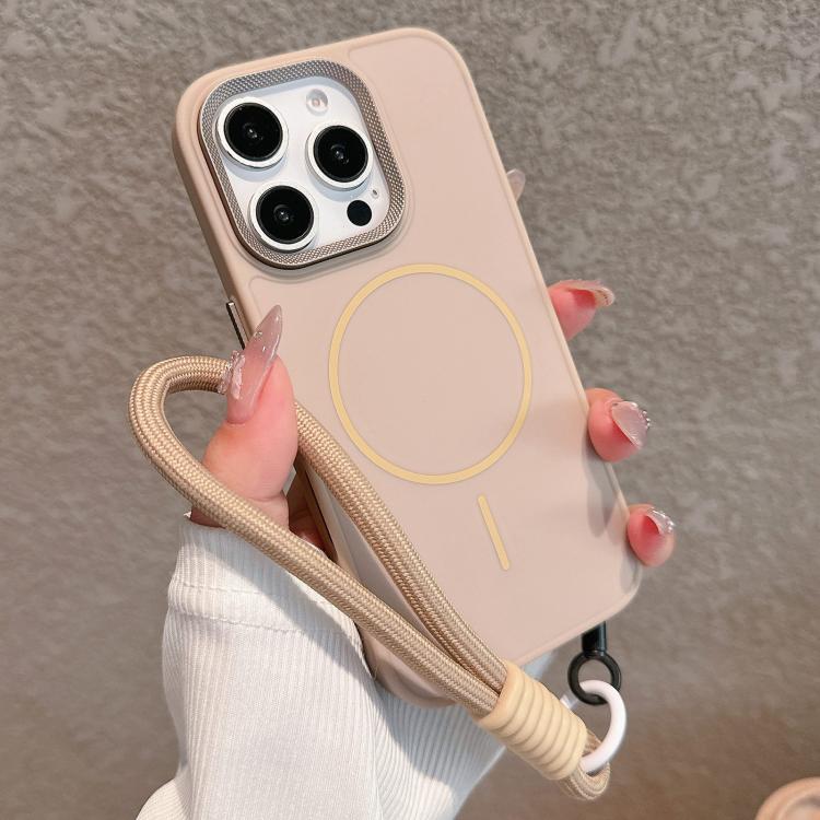 Metal Diamond Texture Lens Frame MagSafe Phone Case with Lanyard, For iPhone 16 Pro Max, For iPhone 16 Pro, For iPhone 16 Plus, For iPhone 16 Apple Accessories engmet5461 iPhone 16 Pro Max - APEXEL INDIA - Mobile Lens - Mobile Camera Lens - Cellphone Accessories - Phone Lens - Smartphone Lens