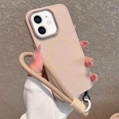Metal Diamond Texture Lens Frame MagSafe Phone Case with Lanyard, For iPhone 13 Pro Max, For iPhone 13 Pro, For iPhone 13, For iPhone 12 Apple Accessories engmet5528 More iPhone Cases - APEXEL INDIA - Mobile Lens - Mobile Camera Lens - Cellphone Accessories - Phone Lens - Smartphone Lens