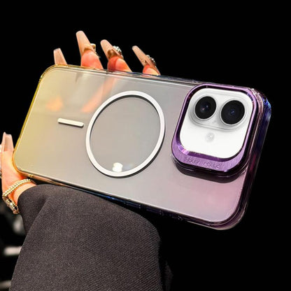 Metal Lens Folding Holder Gradient MagSafe Shockproof Phone Case, For iPhone 16 Pro, For iPhone 16, For iPhone 16 Pro Max Apple Accessories engmet5467 More iPhone Cases - APEXEL INDIA - Mobile Lens - Mobile Camera Lens - Cellphone Accessories - Phone Lens - Smartphone Lens