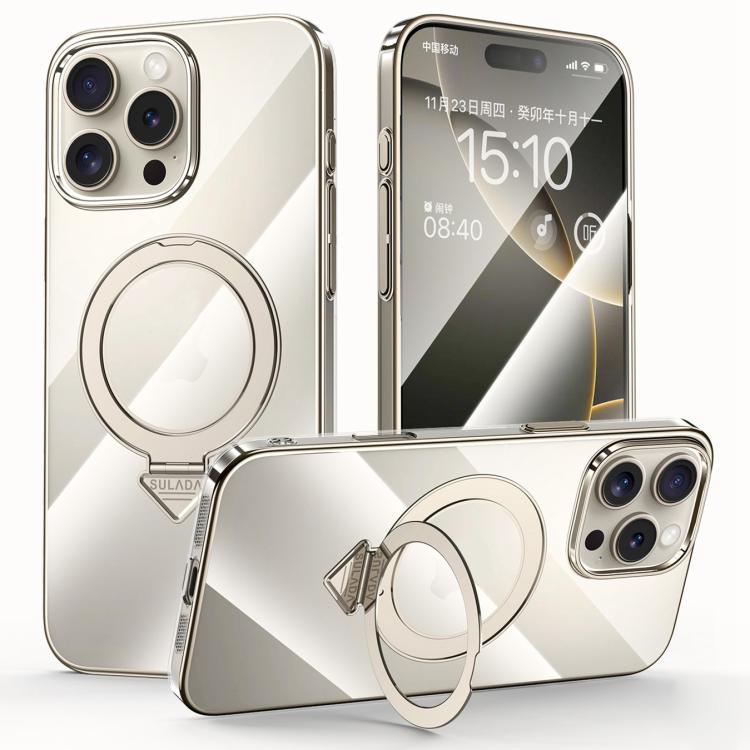 SULADA Electroplated Transparent MagSafe Holder Phone Case, For iPhone 16 Pro Max, For iPhone 16 Pro, For iPhone 16 Plus, For iPhone 16, For iPhone 15 Pro Max, For iPhone 15 Pro Apple Accessories engsul5479 iPhone 16 Pro Max - SULADA - Mobile Lens - Mobile Camera Lens - Cellphone Accessories - Phone Lens - Smartphone Lens