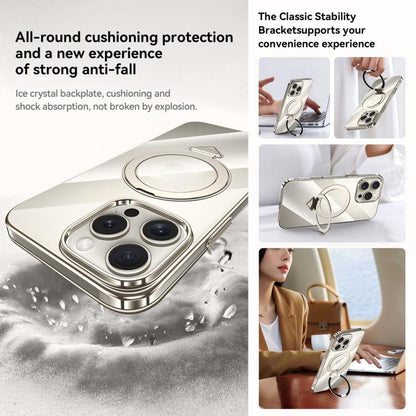 SULADA Electroplated Transparent MagSafe Holder Phone Case, For iPhone 15 Apple Accessories engsul5545 iPhone 15 - SULADA - Mobile Lens - Mobile Camera Lens - Cellphone Accessories - Phone Lens - Smartphone Lens