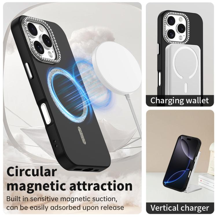 Glitter Rhinestones Series Magsafe PC Hybrid TPU Phone Case, For iPhone 16 Pro Max, For iPhone 16 Pro, For iPhone 16 Plus, For iPhone 16, For iPhone 15 Pro Max, For iPhone 15 Pro Apple Accessories enggli5555 iPhone 16 Pro Max - APEXEL INDIA - Mobile Lens - Mobile Camera Lens - Cellphone Accessories - Phone Lens - Smartphone Lens