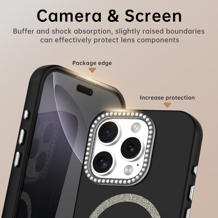Glitter Rhinestones Series Magsafe PC Hybrid TPU Phone Case, For iPhone 16 Pro Max, For iPhone 16 Pro, For iPhone 16 Plus, For iPhone 16, For iPhone 15 Pro Max, For iPhone 15 Pro Apple Accessories enggli5555 iPhone 16 Pro Max - APEXEL INDIA - Mobile Lens - Mobile Camera Lens - Cellphone Accessories - Phone Lens - Smartphone Lens