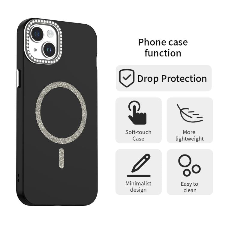 Glitter Rhinestones Series Magsafe PC Hybrid TPU Phone Case, For iPhone 15 Plus, For iPhone 15, For iPhone 14 Plus, For iPhone 14, For iPhone 14 Pro, For iPhone 14 Pro Max Apple Accessories enggli5556 iPhone 15 Plus - APEXEL INDIA - Mobile Lens - Mobile Camera Lens - Cellphone Accessories - Phone Lens - Smartphone Lens