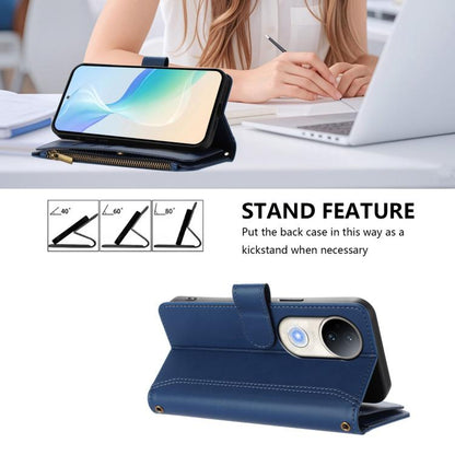 Magnetic Closure 9 Card Slots Zipper Leather Case with Hand Strap, For vivo S20 5G, For vivo S20 Pro 5G, For vivo Y19S 4G Global, For vivo X200 5G