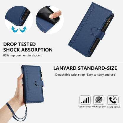 Magnetic Closure 9 Card Slots Zipper Leather Case with Hand Strap, For vivo X300 Ultra, For vivo X300 Pro, For vivo X300, For vivo Y31 5G Global