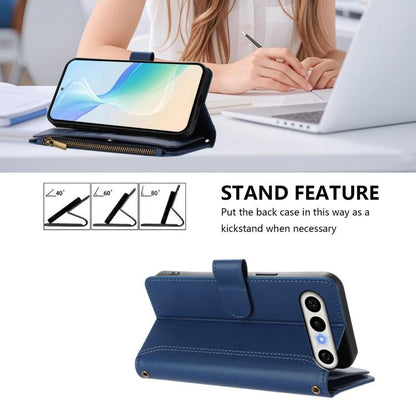 Magnetic Closure 9 Card Slots Zipper Leather Case with Hand Strap, For vivo X300 FE 5G Zeiss/S50 Pro Mini 5G, For vivo X300s, For vivo Y21 5G 2026 Global / Y05 4G, For vivo V70 FE 5G