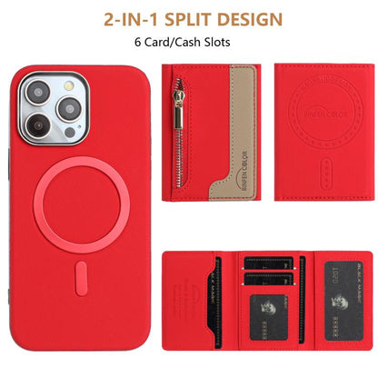 Zipper Horizontal Magnetic Card Bag RFID MagSafe Phone Case, For iPhone 15 Pro Max, For iPhone 15 Pro, For iPhone 15 Plus, For iPhone 15 Apple Accessories engzip5564 iPhone 15 Pro Max - APEXEL INDIA - Mobile Lens - Mobile Camera Lens - Cellphone Accessories - Phone Lens - Smartphone Lens