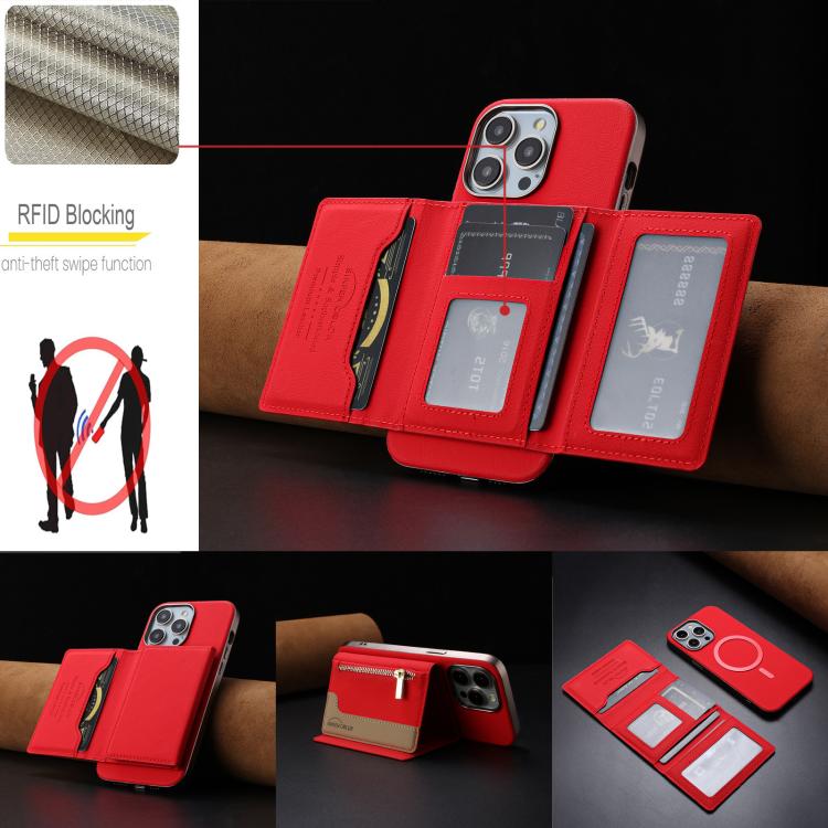 Zipper Horizontal Magnetic Card Bag RFID MagSafe Phone Case, For iPhone 15 Pro Max, For iPhone 15 Pro, For iPhone 15 Plus, For iPhone 15 Apple Accessories engzip5564 iPhone 15 Pro Max - APEXEL INDIA - Mobile Lens - Mobile Camera Lens - Cellphone Accessories - Phone Lens - Smartphone Lens