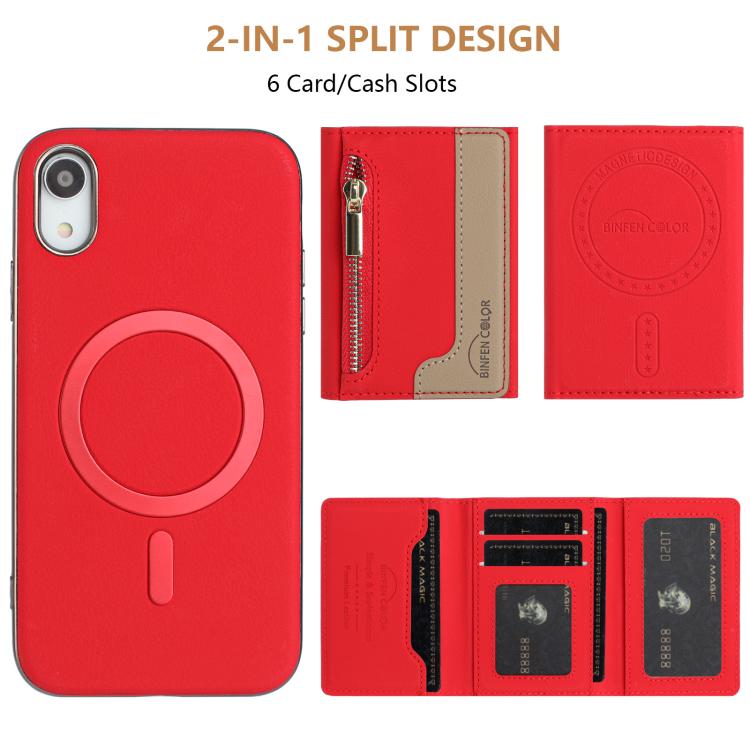 Zipper Horizontal Magnetic Card Bag RFID MagSafe Phone Case, For iPhone XR, For iPhone 8 Plus / 7 Plus, For iPhone 8 / 7 / 6 Apple Accessories engzip5567 More iPhone Cases - APEXEL INDIA - Mobile Lens - Mobile Camera Lens - Cellphone Accessories - Phone Lens - Smartphone Lens