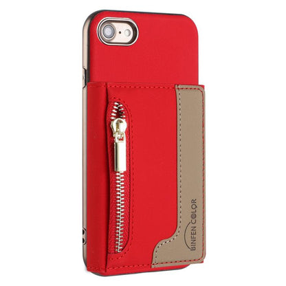 Zipper Horizontal Magnetic Card Bag RFID MagSafe Phone Case, For iPhone XR, For iPhone 8 Plus / 7 Plus, For iPhone 8 / 7 / 6 Apple Accessories engzip5567 More iPhone Cases - APEXEL INDIA - Mobile Lens - Mobile Camera Lens - Cellphone Accessories - Phone Lens - Smartphone Lens