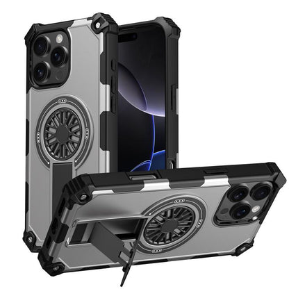 Shockproof Kickstand Metallic Shaft MagSafe Phone Case, For iPhone 16 Pro Max, For iPhone 16 Plus, For iPhone 16 Apple Accessories engsho5576 iPhone 16 Pro Max - APEXEL INDIA - Mobile Lens - Mobile Camera Lens - Cellphone Accessories - Phone Lens - Smartphone Lens