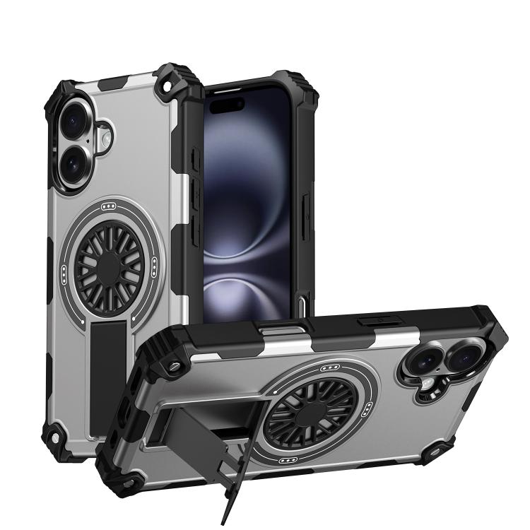 Shockproof Kickstand Metallic Shaft MagSafe Phone Case, For iPhone 16 Pro Max, For iPhone 16 Plus, For iPhone 16 Apple Accessories engsho5576 iPhone 16 Pro Max - APEXEL INDIA - Mobile Lens - Mobile Camera Lens - Cellphone Accessories - Phone Lens - Smartphone Lens