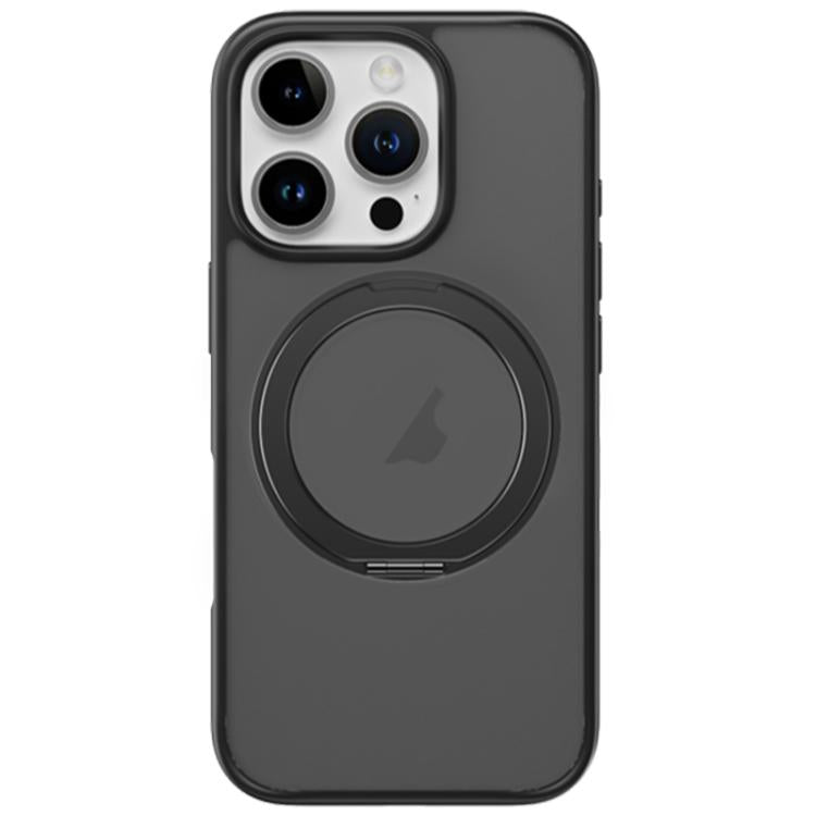 ROCK YouDun Series Skin Feel Rotating MagSafe Holder PC Hybrid TPU Phone Case, For iPhone 16 Pro Apple Accessories engroc5526 iPhone 16 Pro - ROCK - Mobile Lens - Mobile Camera Lens - Cellphone Accessories - Phone Lens - Smartphone Lens
