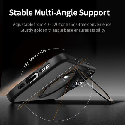 ROCK YouDun Series Skin Feel Rotating MagSafe Holder PC Hybrid TPU Phone Case, For iPhone 16 Pro Apple Accessories engroc5526 iPhone 16 Pro - ROCK - Mobile Lens - Mobile Camera Lens - Cellphone Accessories - Phone Lens - Smartphone Lens