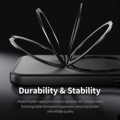 ROCK YouDun Series Skin Feel Rotating MagSafe Holder PC Hybrid TPU Phone Case, For iPhone 16 Pro Apple Accessories engroc5526 iPhone 16 Pro - ROCK - Mobile Lens - Mobile Camera Lens - Cellphone Accessories - Phone Lens - Smartphone Lens