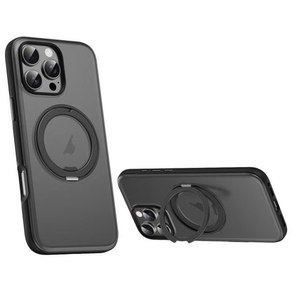 Solid Color 360 Degree Rotating Holder MagSafe Magnetic Phone Case, For iPhone 16 Pro Max, For iPhone 16 Pro, For iPhone 15 Pro Max Apple Accessories engsol5595 iPhone 16 Pro Max - APEXEL INDIA - Mobile Lens - Mobile Camera Lens - Cellphone Accessories - Phone Lens - Smartphone Lens