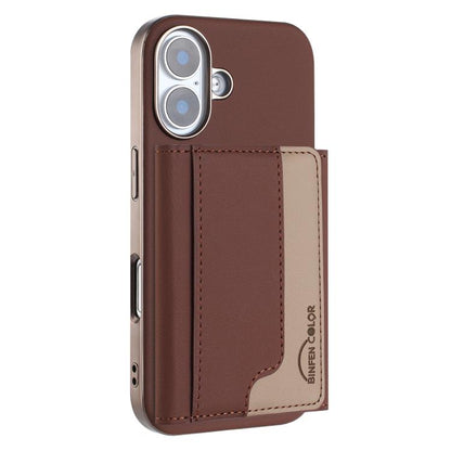 Colour Matching Horizontal Magnetic Card Bag RFID MagSafe Phone Case, For iPhone 16 Pro Max, For iPhone 16 Pro, For iPhone 16 Plus, For iPhone 16 Apple Accessories engcol5597 iPhone 16 Pro Max - APEXEL INDIA - Mobile Lens - Mobile Camera Lens - Cellphone Accessories - Phone Lens - Smartphone Lens