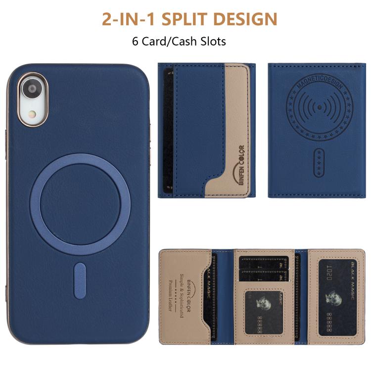 Colour Matching Horizontal Magnetic Card Bag RFID MagSafe Phone Case, For iPhone XR, For iPhone 8 Plus / 7 Plus, For iPhone 8 / 7 / 6 Apple Accessories engcol5599 More iPhone Cases - APEXEL INDIA - Mobile Lens - Mobile Camera Lens - Cellphone Accessories - Phone Lens - Smartphone Lens