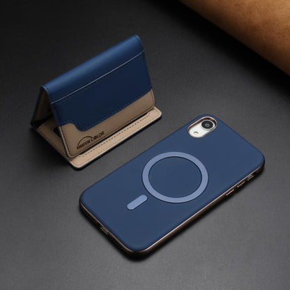 Colour Matching Horizontal Magnetic Card Bag RFID MagSafe Phone Case, For iPhone XR, For iPhone 8 Plus / 7 Plus, For iPhone 8 / 7 / 6 Apple Accessories engcol5599 More iPhone Cases - APEXEL INDIA - Mobile Lens - Mobile Camera Lens - Cellphone Accessories - Phone Lens - Smartphone Lens