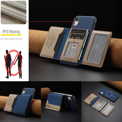 Colour Matching Horizontal Magnetic Card Bag RFID MagSafe Phone Case, For iPhone XR, For iPhone 8 Plus / 7 Plus, For iPhone 8 / 7 / 6 Apple Accessories engcol5599 More iPhone Cases - APEXEL INDIA - Mobile Lens - Mobile Camera Lens - Cellphone Accessories - Phone Lens - Smartphone Lens