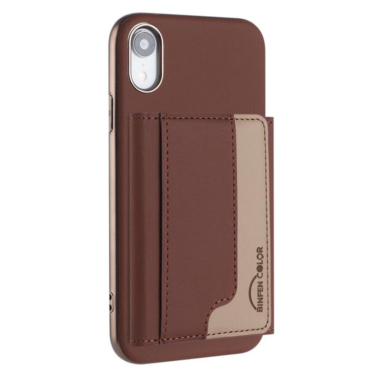 Colour Matching Horizontal Magnetic Card Bag RFID MagSafe Phone Case, For iPhone XR, For iPhone 8 Plus / 7 Plus, For iPhone 8 / 7 / 6 Apple Accessories engcol5599 More iPhone Cases - APEXEL INDIA - Mobile Lens - Mobile Camera Lens - Cellphone Accessories - Phone Lens - Smartphone Lens