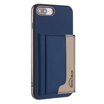 Colour Matching Horizontal Magnetic Card Bag RFID MagSafe Phone Case, For iPhone XR, For iPhone 8 Plus / 7 Plus, For iPhone 8 / 7 / 6 Apple Accessories engcol5599 More iPhone Cases - APEXEL INDIA - Mobile Lens - Mobile Camera Lens - Cellphone Accessories - Phone Lens - Smartphone Lens
