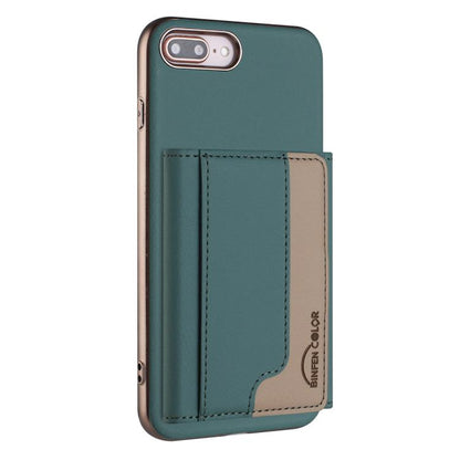 Colour Matching Horizontal Magnetic Card Bag RFID MagSafe Phone Case, For iPhone XR, For iPhone 8 Plus / 7 Plus, For iPhone 8 / 7 / 6 Apple Accessories engcol5599 More iPhone Cases - APEXEL INDIA - Mobile Lens - Mobile Camera Lens - Cellphone Accessories - Phone Lens - Smartphone Lens