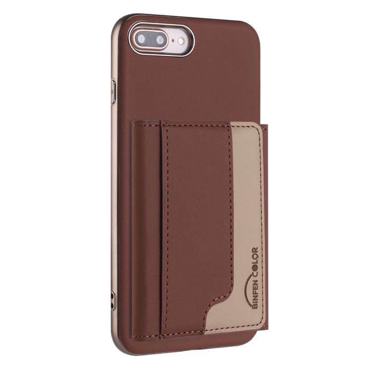 Colour Matching Horizontal Magnetic Card Bag RFID MagSafe Phone Case, For iPhone XR, For iPhone 8 Plus / 7 Plus, For iPhone 8 / 7 / 6 Apple Accessories engcol5599 More iPhone Cases - APEXEL INDIA - Mobile Lens - Mobile Camera Lens - Cellphone Accessories - Phone Lens - Smartphone Lens