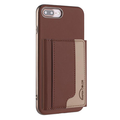 Colour Matching Horizontal Magnetic Card Bag RFID MagSafe Phone Case, For iPhone XR, For iPhone 8 Plus / 7 Plus, For iPhone 8 / 7 / 6 Apple Accessories engcol5599 More iPhone Cases - APEXEL INDIA - Mobile Lens - Mobile Camera Lens - Cellphone Accessories - Phone Lens - Smartphone Lens