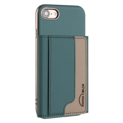 Colour Matching Horizontal Magnetic Card Bag RFID MagSafe Phone Case, For iPhone XR, For iPhone 8 Plus / 7 Plus, For iPhone 8 / 7 / 6 Apple Accessories engcol5599 More iPhone Cases - APEXEL INDIA - Mobile Lens - Mobile Camera Lens - Cellphone Accessories - Phone Lens - Smartphone Lens