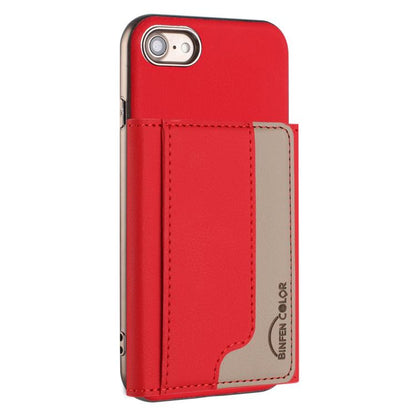 Colour Matching Horizontal Magnetic Card Bag RFID MagSafe Phone Case, For iPhone XR, For iPhone 8 Plus / 7 Plus, For iPhone 8 / 7 / 6 Apple Accessories engcol5599 More iPhone Cases - APEXEL INDIA - Mobile Lens - Mobile Camera Lens - Cellphone Accessories - Phone Lens - Smartphone Lens