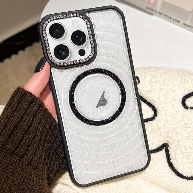 Diamond Lens Frame MagSafe Wave Texture Clear Phone Case, For iPhone 16 Pro Max, For iPhone 16 Pro, For iPhone 16, For iPhone 15 Pro Max Apple Accessories engdia5603 iPhone 16 Pro Max - APEXEL INDIA - Mobile Lens - Mobile Camera Lens - Cellphone Accessories - Phone Lens - Smartphone Lens