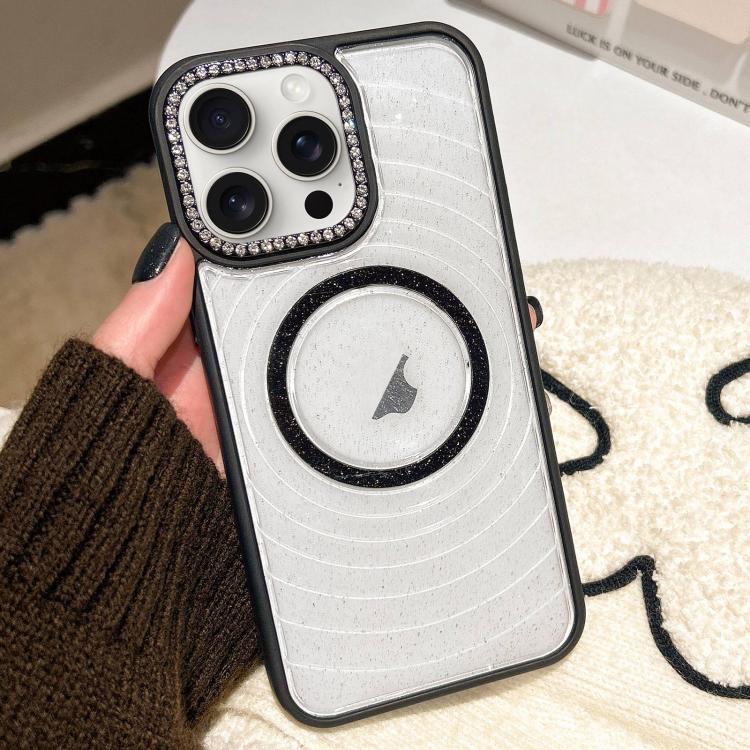 Diamond Lens Frame MagSafe Wave Texture Clear Phone Case, For iPhone 15 Pro, For iPhone 15, For iPhone 14, For iPhone 14 Pro Apple Accessories engdia5604 iPhone 15 Pro - APEXEL INDIA - Mobile Lens - Mobile Camera Lens - Cellphone Accessories - Phone Lens - Smartphone Lens