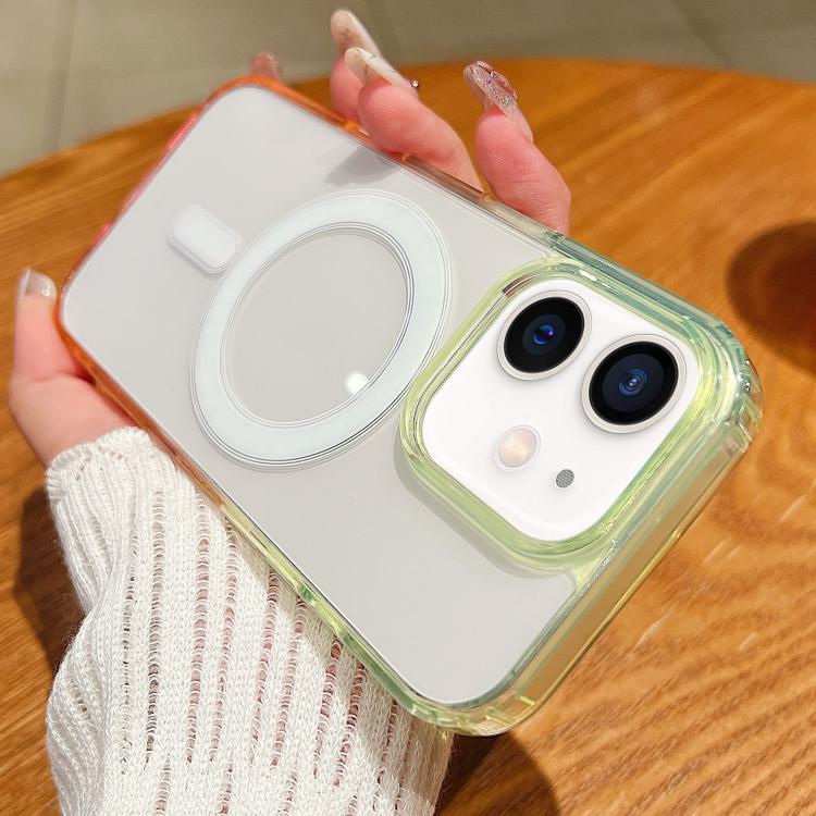 Contrast Color Gradient Transparent MagSafe Phone Case, For iPhone 11, For iPhone 11 Pro Apple Accessories engcon5655 More iPhone Cases - APEXEL INDIA - Mobile Lens - Mobile Camera Lens - Cellphone Accessories - Phone Lens - Smartphone Lens