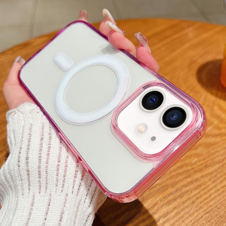 Contrast Color Gradient Transparent MagSafe Phone Case, For iPhone 11, For iPhone 11 Pro Apple Accessories engcon5655 More iPhone Cases - APEXEL INDIA - Mobile Lens - Mobile Camera Lens - Cellphone Accessories - Phone Lens - Smartphone Lens