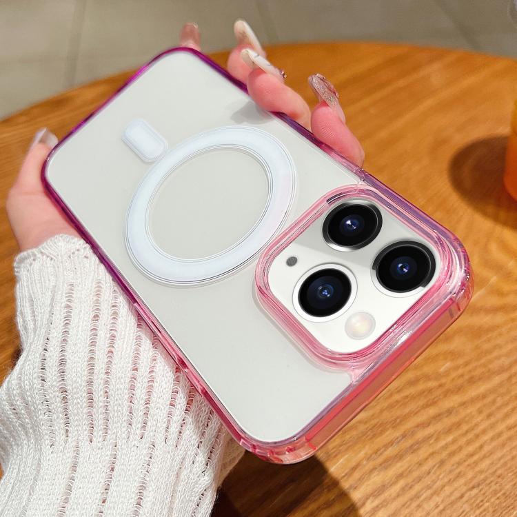 Contrast Color Gradient Transparent MagSafe Phone Case, For iPhone 11, For iPhone 11 Pro Apple Accessories engcon5655 More iPhone Cases - APEXEL INDIA - Mobile Lens - Mobile Camera Lens - Cellphone Accessories - Phone Lens - Smartphone Lens
