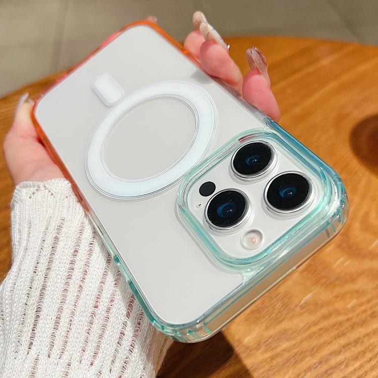 Contrast Color Gradient Transparent MagSafe Phone Case, For iPhone 15 Pro, For iPhone 15 Plus, For iPhone 15, For iPhone 14 Plus, For iPhone 14, For iPhone 14 Pro Apple Accessories engcon5606 iPhone 15 Pro - APEXEL INDIA - Mobile Lens - Mobile Camera Lens - Cellphone Accessories - Phone Lens - Smartphone Lens