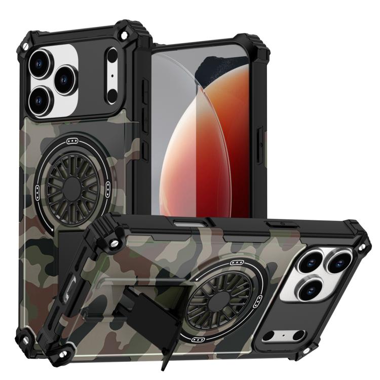 Camouflage Kickstand Rotating Shaft MagSafe Phone Case, For iPhone 17 Pro Max, For iPhone 17 Pro Apple Accessories engcam5609 More iPhone Cases - APEXEL INDIA - Mobile Lens - Mobile Camera Lens - Cellphone Accessories - Phone Lens - Smartphone Lens