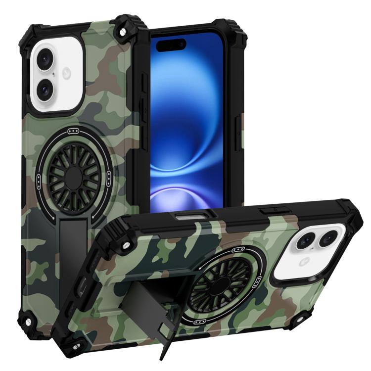 Camouflage Kickstand Rotating Shaft MagSafe Phone Case, For iPhone 16 Plus, For iPhone 16 Apple Accessories engcam5611 iPhone 16 Plus - APEXEL INDIA - Mobile Lens - Mobile Camera Lens - Cellphone Accessories - Phone Lens - Smartphone Lens