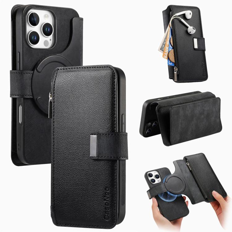 CaseNeo MagSafe RFID Anti-theft Zipper Wallet Retro Leather Phone Case, For iPhone 16 Pro Max, For iPhone 16 Pro, For iPhone 16 Plus, For iPhone 16 Apple Accessories engcas5617 iPhone 16 Pro Max - CaseNeo - Mobile Lens - Mobile Camera Lens - Cellphone Accessories - Phone Lens - Smartphone Lens