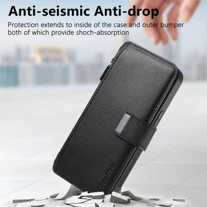 CaseNeo MagSafe RFID Anti-theft Zipper Wallet Retro Leather Phone Case Apple Accessories engcas5953 iPhone 16 - CaseNeo - Mobile Lens - Mobile Camera Lens - Cellphone Accessories - Phone Lens - Smartphone Lens