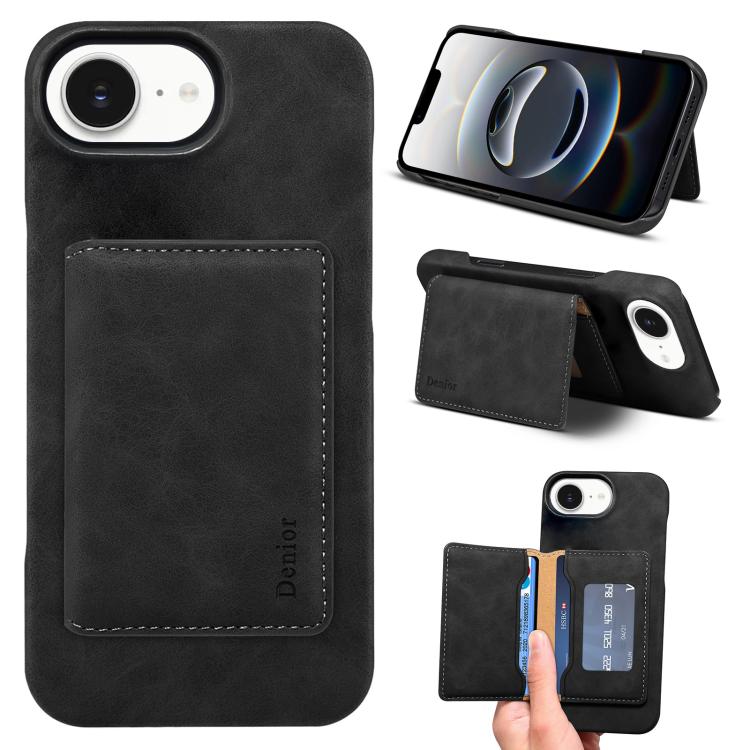 Denior D27 Retro Texture RFID MagSafe Photo Frame Card-slot Phone Case, For iPhone 16e, For iPhone 16 Pro Max, For iPhone 16 Pro, For iPhone 16 Plus, For iPhone 16, For iPhone 15 Pro Max, For iPhone 15 Pro, For iPhone 15 Plus Apple Accessories engden5620 iPhone 16e - Denior - Mobile Lens - Mobile Camera Lens - Cellphone Accessories - Phone Lens - Smartphone Lens