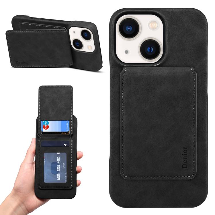 Denior D28 Retro Texture RFID MagSafe Vertical Flip Card-slot Phone Case, For iPhone 15, For iPhone 14 Plus, For iPhone 14 / 13, For iPhone 14 Pro, For iPhone 14 Pro Max, For iPhone 13 Pro Max, For iPhone 13 Pro Apple Accessories engden5566 iPhone 15 - Denior - Mobile Lens - Mobile Camera Lens - Cellphone Accessories - Phone Lens - Smartphone Lens
