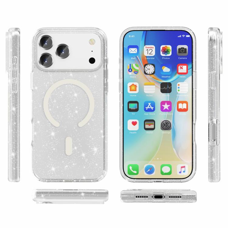Terminator Style Glitter Powder MagSafe Magnetic Phone Case Apple Accessories engter5791 iPhone 17 Pro Max iPhone 17 Pro Max Cases - APEXEL INDIA - Mobile Lens - Mobile Camera Lens - Cellphone Accessories - Phone Lens - Smartphone Lens