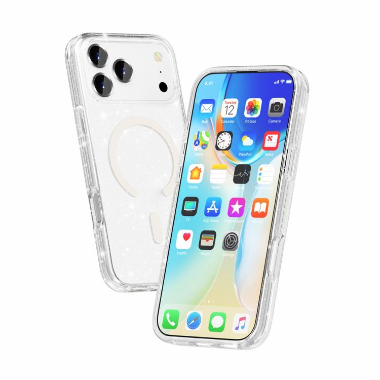 Terminator Style Glitter Powder MagSafe Magnetic Phone Case Apple Accessories engter5791 iPhone 17 Pro Max iPhone 17 Pro Max Cases - APEXEL INDIA - Mobile Lens - Mobile Camera Lens - Cellphone Accessories - Phone Lens - Smartphone Lens