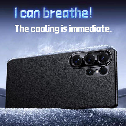 Soft Armor Cooling Plain Leather Hybrid PC Phone Case, For Samsung Galaxy S25 Ultra 5G, For Samsung Galaxy S24 Ultra 5G engsof6159 Galaxy S25 Ultra 5G Galaxy S25 Ultra 5G Cases Samsung Accessories - APEXEL INDIA - Mobile Lens - Mobile Camera Lens - Cellphone Accessories - Phone Lens - Smartphone Lens