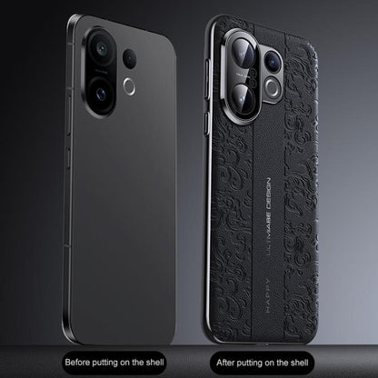 Cloud Dragon Pattern Plain Leather PC Phone Case, For vivo X300 Pro, For vivo X300, For vivo S30 Pro mini, For vivo S30 engclo6160 OnePlus &amp; OPPO Accessories vivo X300 Pro X300 Pro Cases - APEXEL INDIA - Mobile Lens - Mobile Camera Lens - Cellphone Accessories - Phone Lens - Smartphone Lens