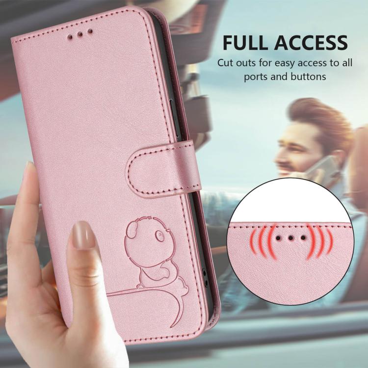 Litter Panda Embossing RFID Leather Phone Case with Lanyard, For vivo Y29s 5G / Y04 5G, For vivo Y19s 4G / Y29 5G, For vivo S20, For vivo S20 Pro